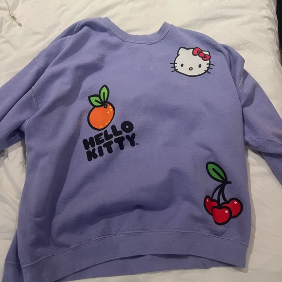PacSun Tops - Hello kitty purple crewneck size medium